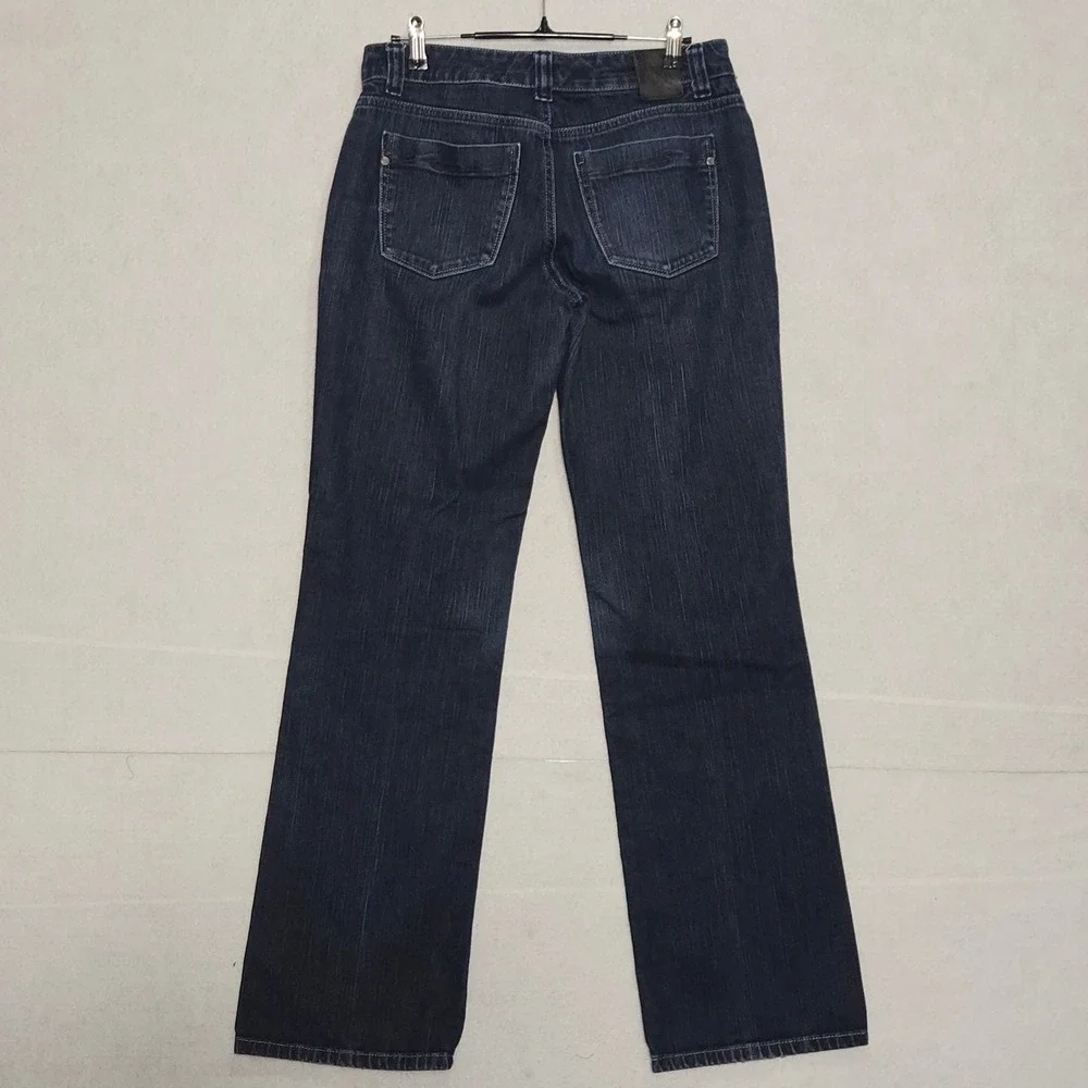 Anne Klein AK Jeans Straight Leg Women 4 Dark Wash Denim Pants
